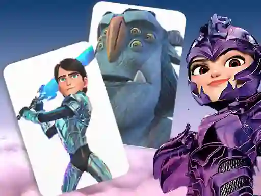 Jeu Trollhunters Rise of The Titans Memory Card Match en ligne