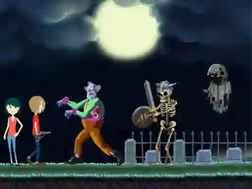 Jeu Creepy Clowns in the Graveyard en ligne