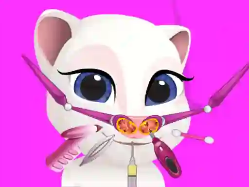 Jeu Little Angela Nose Doctor en ligne