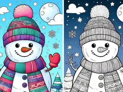 Jeu Coloring book Winter en ligne