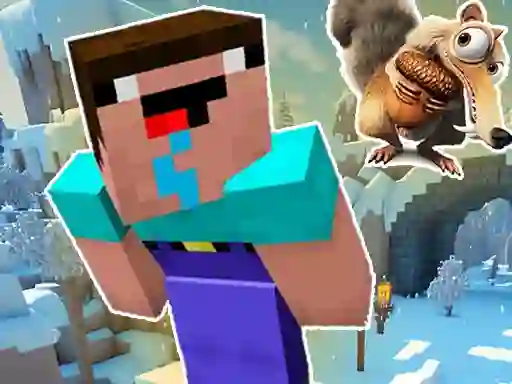Jeu Noob Parkour: Snow Age en ligne