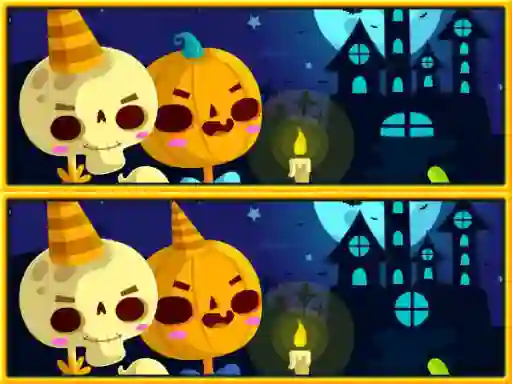 Jeu Find Differences Halloween en ligne