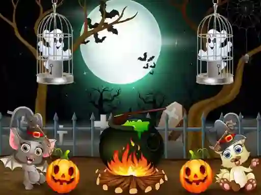 Jeu Halloween Twin Ghosts Rescue en ligne