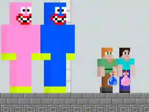 Jeu Huggy Kissy vs Steve Alex en ligne