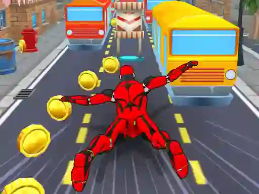 Jeu Subway Run Superhero Robot en ligne