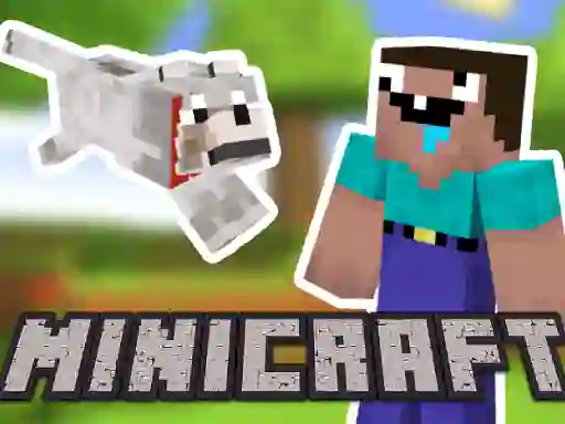 Jeu Minicraft: Steve And Wolf Adventure en ligne