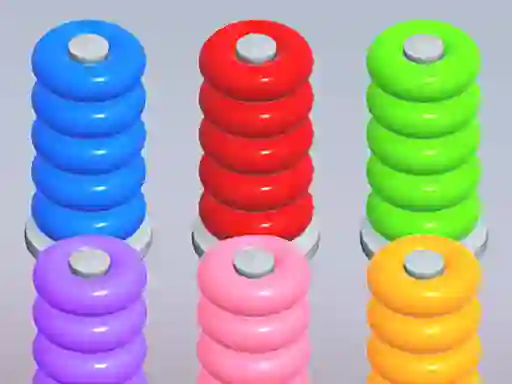 Jeu Color Ring Sort en ligne