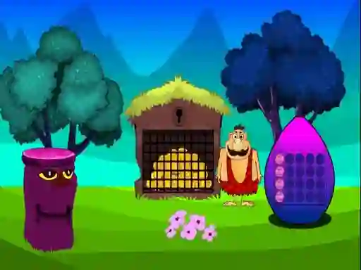 Jeu Caveman Treasure Escape en ligne