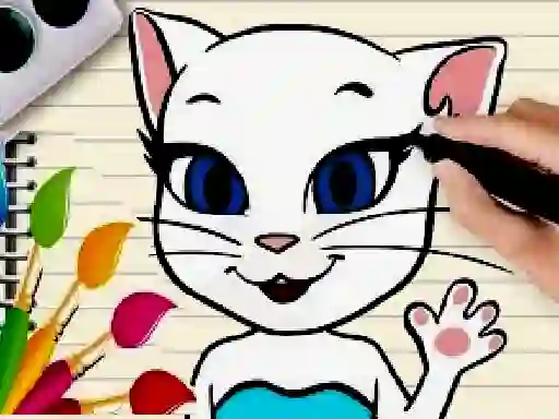 Jeu Talking Angela Coloring Book en ligne