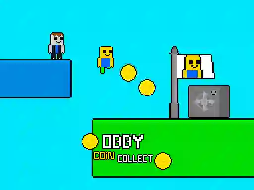 Jeu Obby vs Bacon Rainbow Parkour en ligne