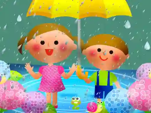 Jeu Kids Rainy Day Puzzle en ligne