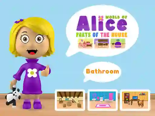 Jeu World of Alice Parts of the House en ligne