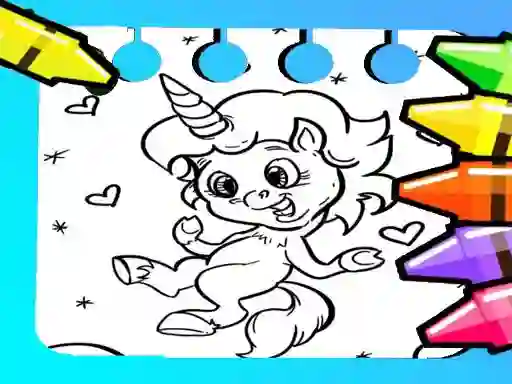 Jeu Magical Unicorn Coloring Pages en ligne