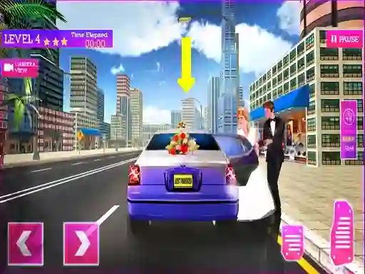 Jeu Wedding City Car Driving Service en ligne