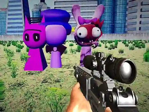 Jeu Sprunki Sniper Squid Game en ligne