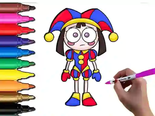 Jeu Pomni Coloring Time en ligne