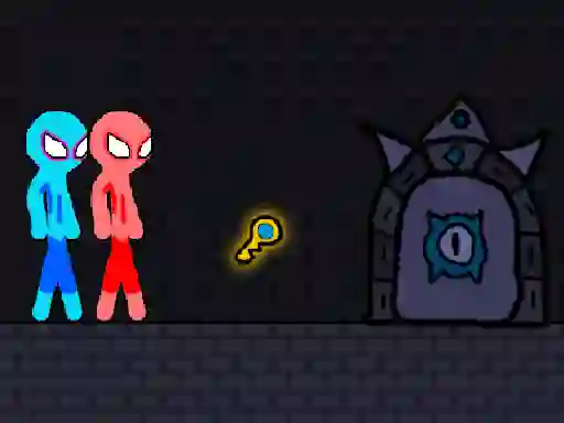 Jeu Red and Blue Stickman Rope en ligne