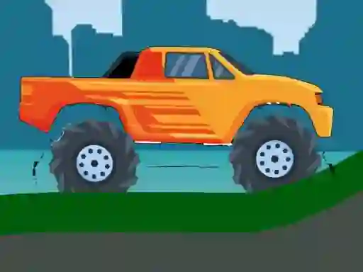 Jeu Monster Truck Hill Driving 2D en ligne