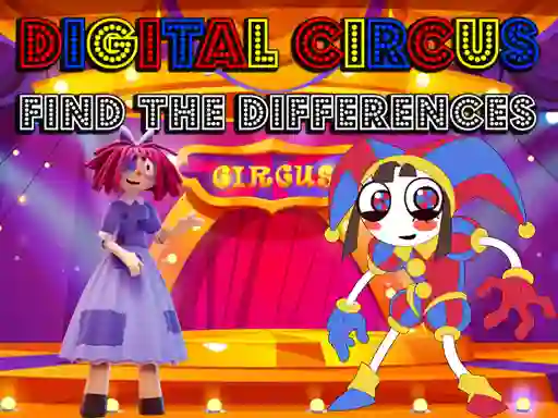 Jeu Digital Circus Find The Differences en ligne