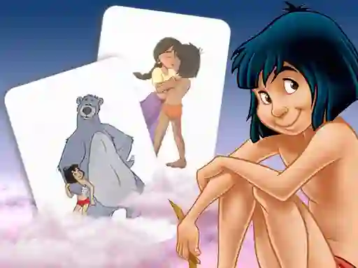 Jeu Mowgli Memory card Match en ligne