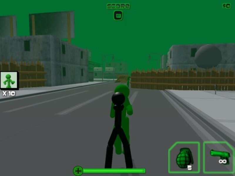 Jeu Stickman Zombie Shooting 3D en ligne