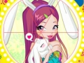 Jeu Style de lapin Winx: puzzle rond  en ligne