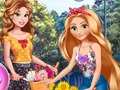 Jeu Excursion en vélo Princesses  en ligne