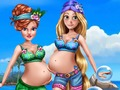 Jeu Maman enceinte vacances exotiques  en ligne