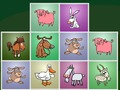 Jeu Animaux de la ferme correspondant à des puzzles  en ligne
