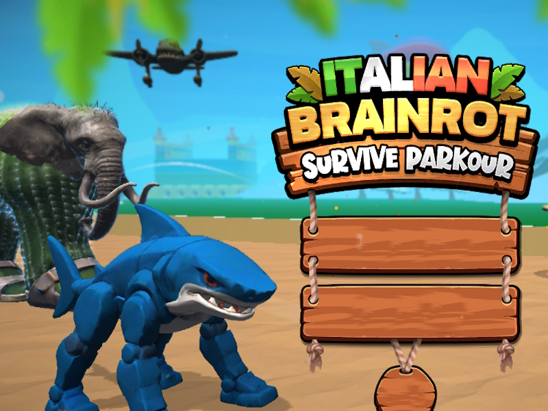 Jeu Brainrot italien survivre au parkour en ligne