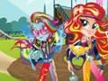 Jeu Filles d'Equestria. Jeux d'amitié : Motocross  en ligne