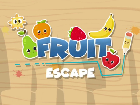 Jeu Évasion de fruits: tracer une ligne  en ligne