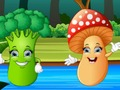 Jeu Rencontre avec des cartes de légumes  en ligne