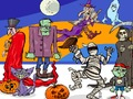 Jeu Trouve 5 Différences Halloween  en ligne