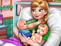 Jeu Naissance des jumeaux de la princesse des glaces  en ligne