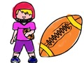 Jeu Livre de coloriage de football  en ligne