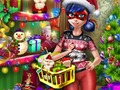 Jeu Shopping de Noël fille en pointillé  en ligne