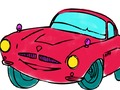 Jeu Livre de coloriage de voitures de course  en ligne