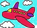 Jeu Livre de coloriage d'avion  en ligne