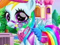 Jeu Soins de poney arc-en-ciel  en ligne