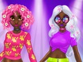 Jeu Princesse incroyables coiffures de printemps au néon  en ligne