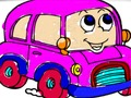 Jeu Retour à l'école: coloriage de voitures pour enfants  en ligne