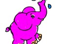 Jeu Rentrée scolaire : coloriage d'éléphants  en ligne