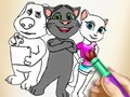 Jeu Livre de coloriage Kitty  en ligne