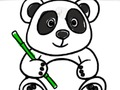 Jeu Rentrée scolaire : Coloriage Panda  en ligne