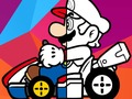 Jeu Livre de coloriage Mario Driving  en ligne