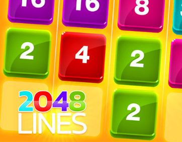 Jeu 2048 lignes  en ligne