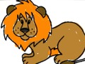Jeu Retour à l'école: Livre à colorier Lion  en ligne