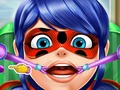 Jeu Ladybug : Le docteur soigne la gorge  en ligne