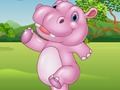 Jeu Puzzle hippopotame  en ligne